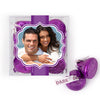 Personalized Wedding Engagement Photo JUST CANDY® favor cube with Hershey's Kisses