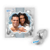 Personalized Wedding Engagement Photo JUST CANDY® favor cube with Hershey's Kisses