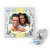 Personalized Wedding Engagement Photo JUST CANDY® favor cube with Hershey's Kisses