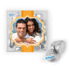 Personalized Wedding Engagement Photo JUST CANDY® favor cube with Hershey's Kisses