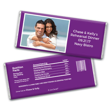 Personalized Rehearsal Dinner Favors Hershey's Hershey's Milk Chocolate Bar & Wrapper
