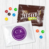 Personalized Wedding Rehearsal Dinner Side by Side Milk Chocolate M&Ms Favor Bag