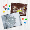 Personalized Wedding Rehearsal Dinner Side by Side Milk Chocolate M&Ms Favor Bag