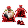 Personalized Dinner Rehearsal Photo Hershey's Kisses Organza Bag with Gift Tag
