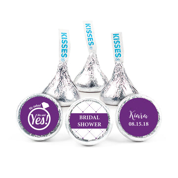 Bridal Shower Favor 3/4" Sticker She Said Yes! Ring (108 Stickers)
