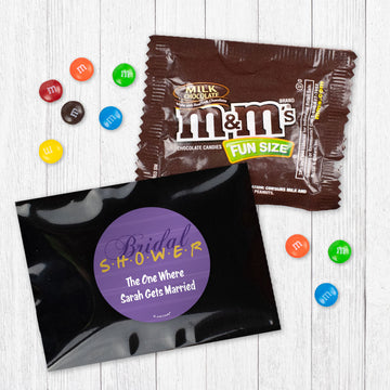 Personalized The One Where Bridal Shower Candy Favor Bag - M&Ms or Skittles