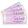 Personalized Champagne Celebration Bridal Shower Chocolate Bar Favor