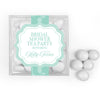 Personalized Bridal Shower Enchanged Tea Party JUST CANDY® favor cube with Just Candy Milk Chocolate Minis