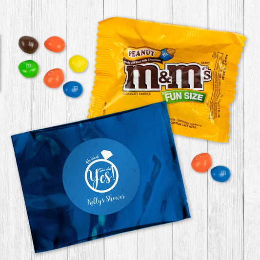 Personalized Bridal Shower She Said Yes Peanut M&Ms
