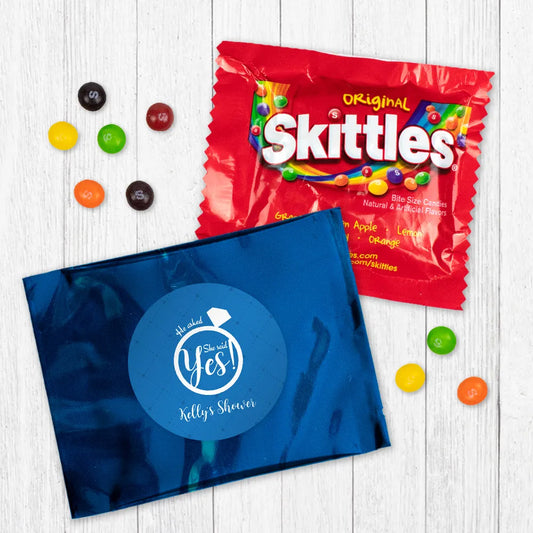 Personalized Bridal Shower She Said Yes Skittles