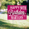 50th Birthday Yard Sign and Stake Personalized - General Milestone Birthday