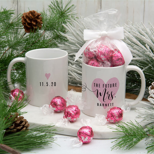 Personalized Future Mrs 11oz Mug with Lindt Truffles