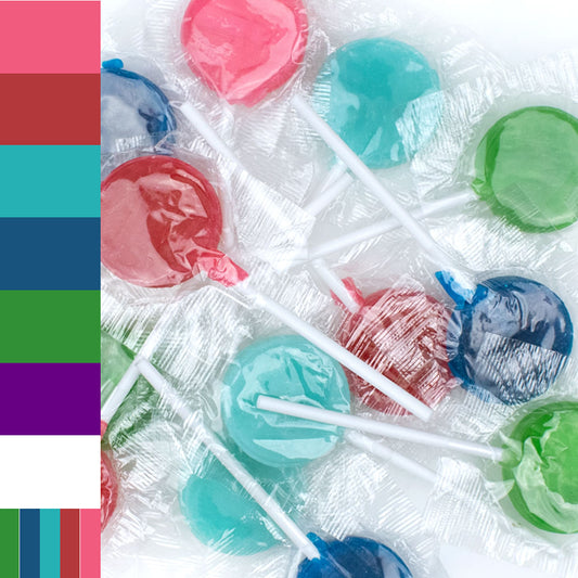 Just Candy Flat Lollipops - All Colors