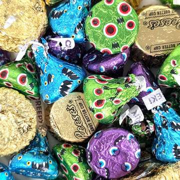 Halloween Hershey's Monster Kisses and Reese's 1.46lb Bag - 110 ct