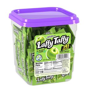 Green Sour Apple Laffy Taffy - 145ct Tub