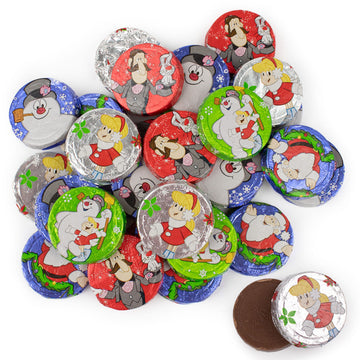 Frosty the Snowman Double Crisp Chocolate Coins