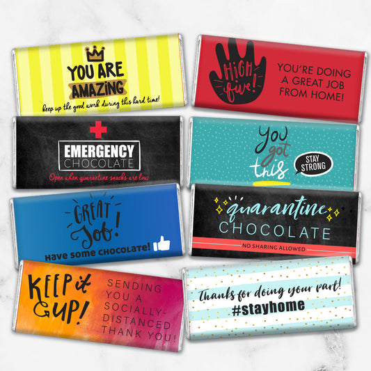 Care Package Candy Gift Box Belgian Chocolate Bars (8 Pack)