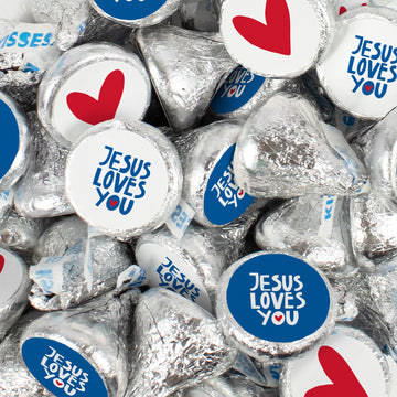 Vacation Bible School Religious Camp Fire Stickered Hershey's Kisses