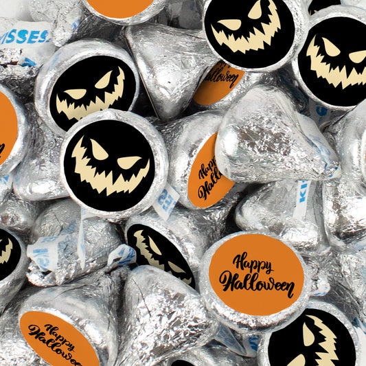 Happy Halloween Jack-o-Lantern Hershey's Kisses Candy 13.6oz Bag 85ct