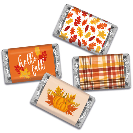 Fall Thanksgiving Hello Wrapped Hershey's Miniatures