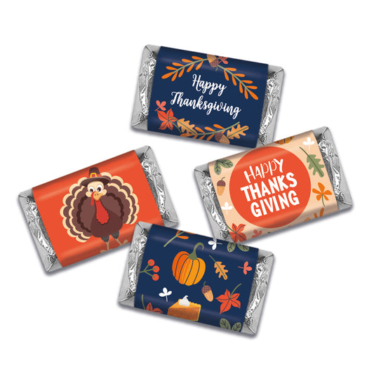 Fall Thanksgiving Be Thankful Wrapped Hershey's Miniatures