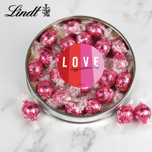 Valentine's Day Lindor Truffle Gift Tin - Love Blocks