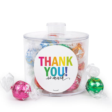 Thank You Gift Lindor Truffle Short Canister