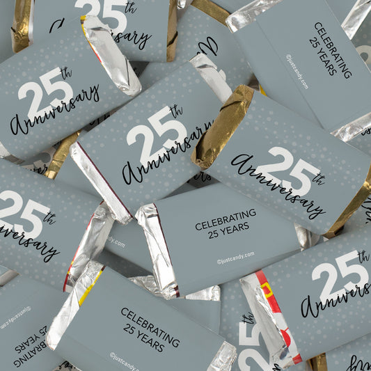 25th Anniversary Chocolate Wrapped Hershey's Miniatures