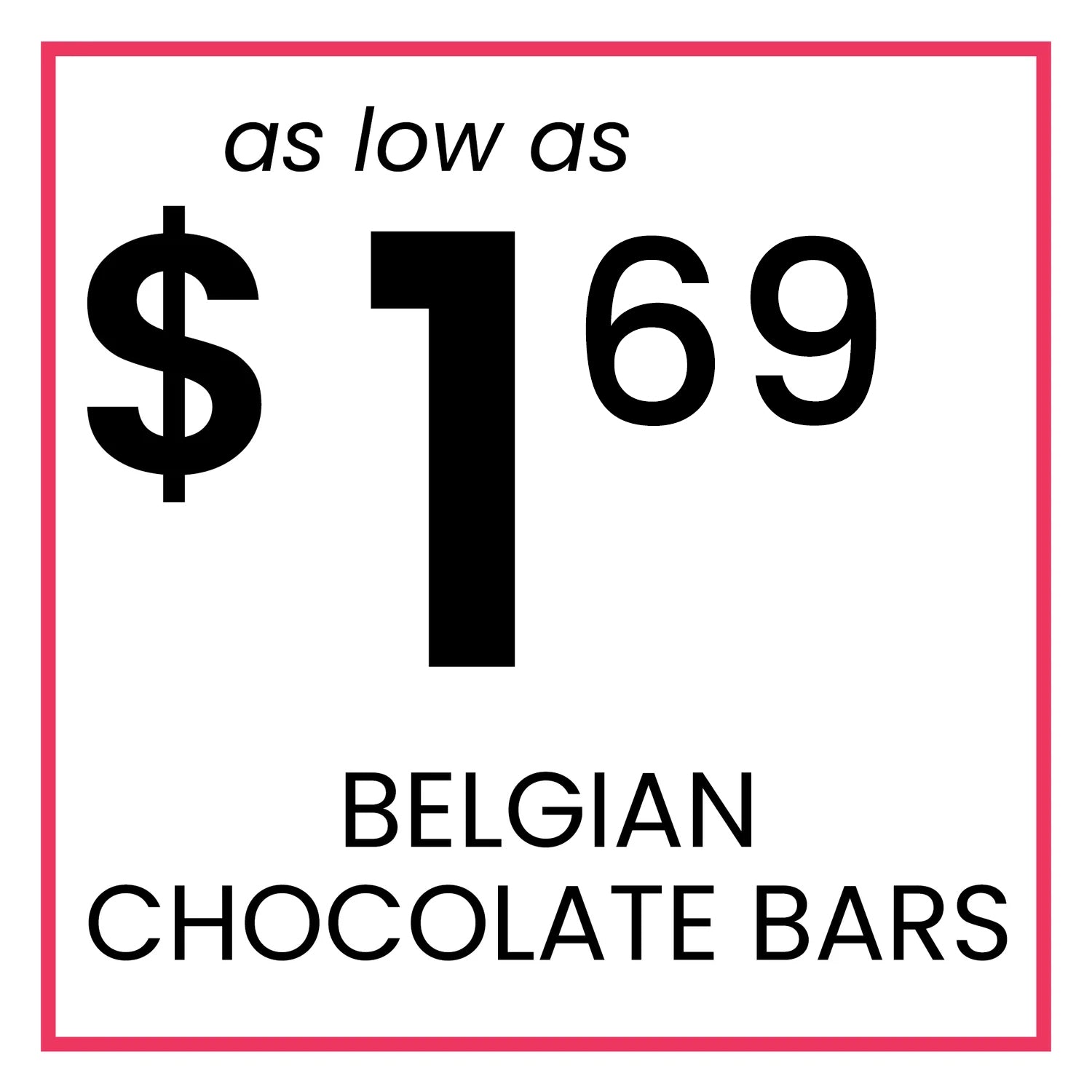 BELGIAN CHOCOLATE BARS