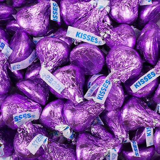 Mardi Gras Hershey's Kisses Bulk Candy - All Colors
