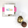 Add Your Logo JUST CANDY favor cube with Dubai Truffles