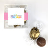Add Your Logo JUST CANDY favor cube with Dubai Truffles