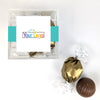 Add Your Logo JUST CANDY favor cube with Dubai Truffles