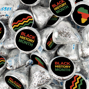 Black History Month Awareness Stickered Hershey's Kisses
