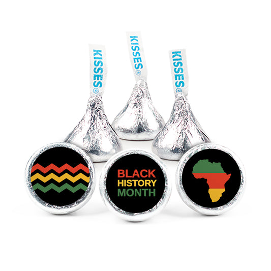 Black History Month 3/4in Stickers for DIY Candy Favors (108 Stickers)