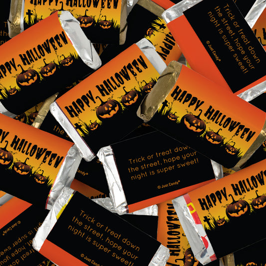 Halloween Pumpkin Wrapped Hershey's Miniatures Chocolate Mix