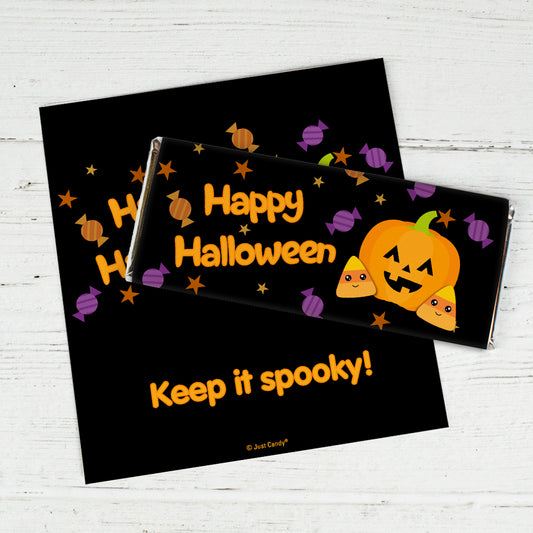 Halloween Candy Bar Wrappers Only - Spooky Critters