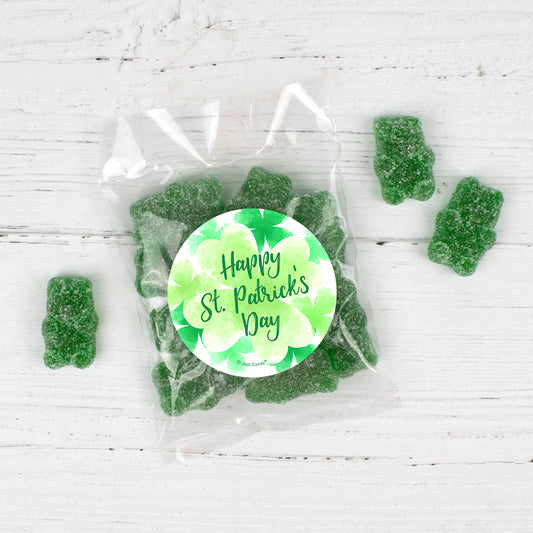 St. Patrick's Day Candy Bags with Gummy Bears