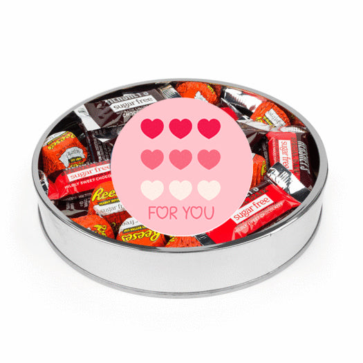 Valentine's Day Sugar Free Hershey's Gift Tin - Hearts