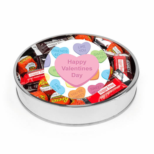 Valentine's Day Sugar Free Hershey's Gift Tin - Conversation Hearts