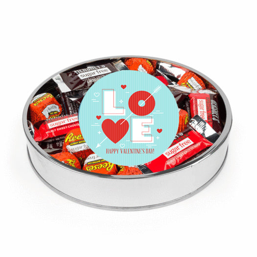 Valentine's Day Sugar Free Hershey's Gift Tin - Blue Love