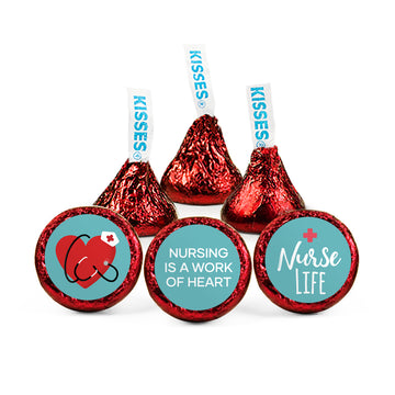 Nurse Appreciation 3/4in Stickers for DIY Candy Favors 1 Sheet - 108 Stickers
