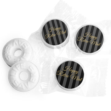 Retirement Stickers 3/4in for DIY Candy Favors1 Sheet - 108 Stickers