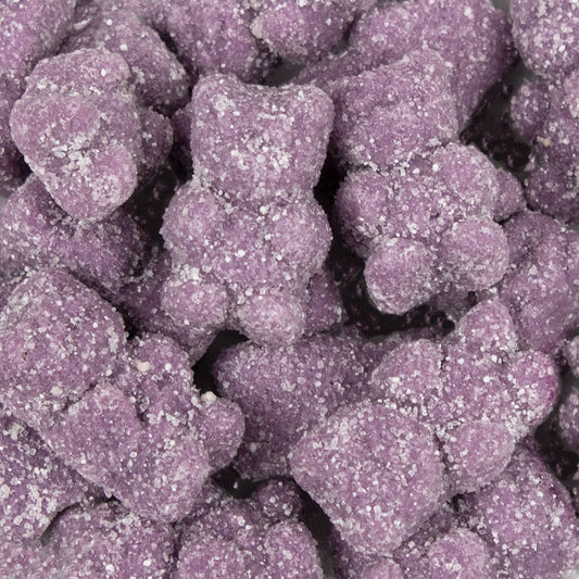 Mardi Gras Sugar-Sanded Gummy Bears - All Colors