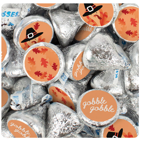 Fall Thanksgiving Turkey Stickered Hershey's Kisses